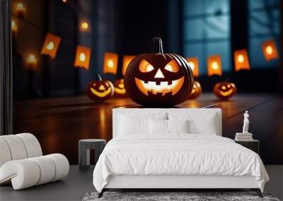 halloween decoration banner Wall mural