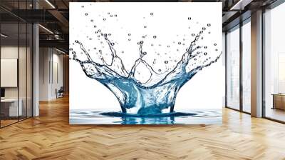 water splash effect clipping path white background high resolution high details vibrant Wall mural