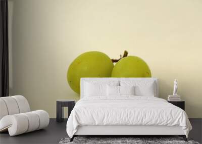 2 Fresh Green Grapes Wall mural