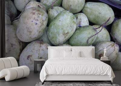 Green Mango on market Wall mural