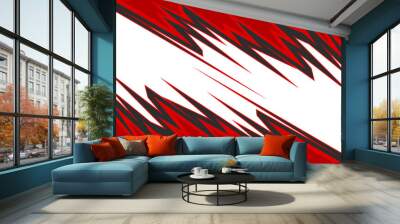 Abstract background with gradient sharp and spikes pattern. Abstract racing ornament Wall mural