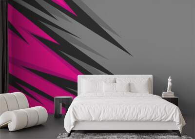 Abstract background with jagged spike pattern and with some copy space area Wall mural