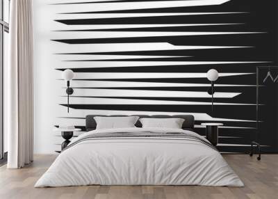 Minimalist background with jagged spike pattern. Paintbrush splatter pattern Wall mural