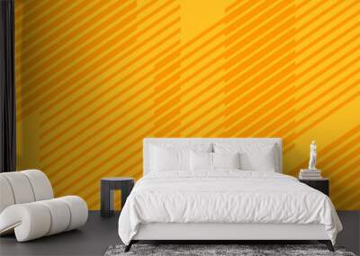 Simple background with abstract diagonal striped lines pattern Wall mural