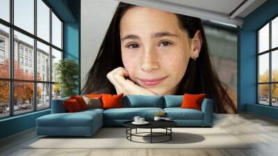 portrait of a teen girl Wall mural