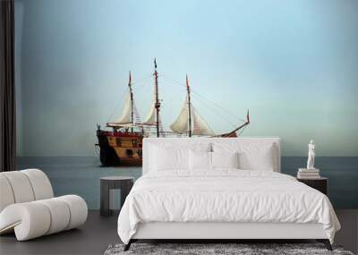 sail boat Wall mural