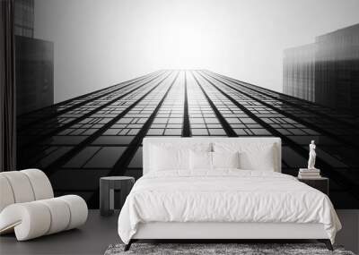 low-angle photo of high-rise building Wall mural