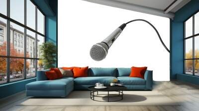 microphone on an isolated background Wall mural