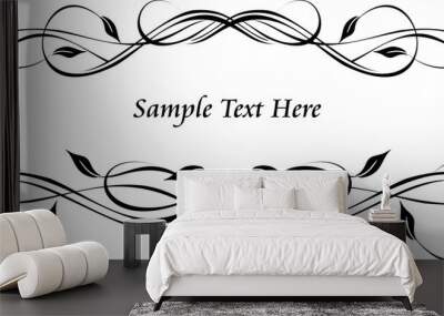 Decorative frame - element for design in vintage style Wall mural