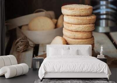 Butter shortbread cookies Wall mural