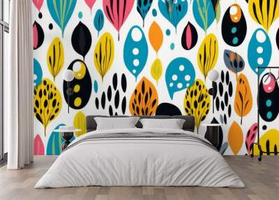 ikat seamless backgrounds Wall mural