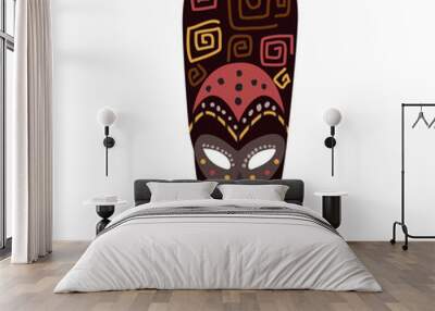 African god mask vector illustration. Wall mural