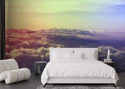 Above clouds Wall mural