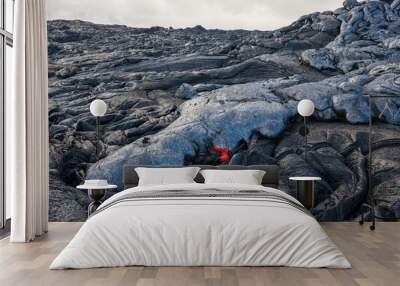 Active volcano Wall mural