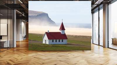 Church in Iceland Wall mural