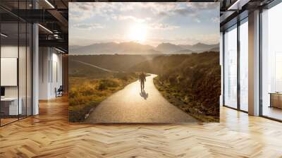 Road in mountains Wall mural