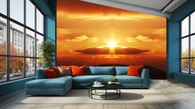 sunset Wall mural