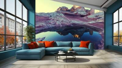 White pocket Wall mural