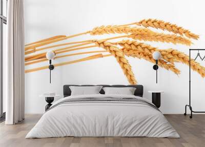 Bunch of ripe wheat ears. Wall mural