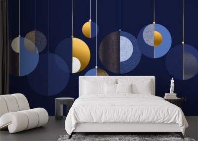 Christmas abstract bauble elegant geometric header Wall mural