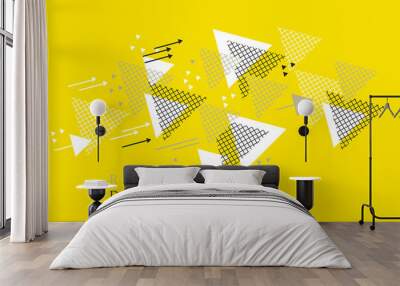 Dynamic and direction geometric  concept Wall mural