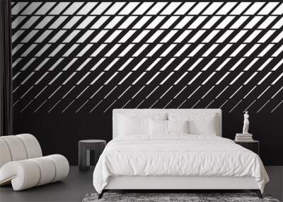 Geometric degrade lines gradient motif Wall mural