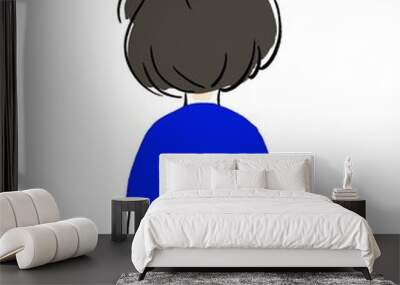 boy back Wall mural