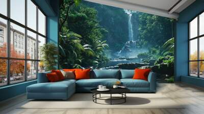 The depths of the Amazon forest Wall mural