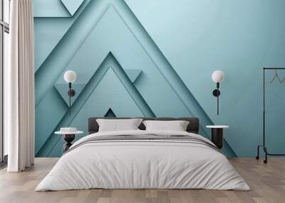 power point presentation background simply design and triangle in the corner for background Wall mural