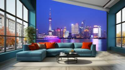 shanghai night Wall mural