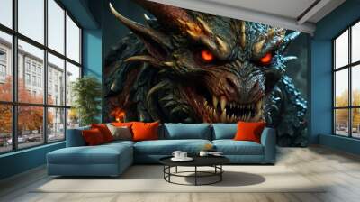 fantasy monster, beast. Wall mural