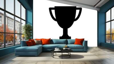 Winner trophy cup icon. Vector illustration. Wall mural