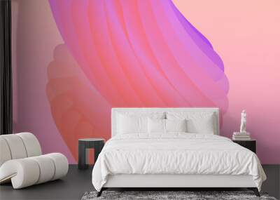 ABSTRACT BACKGROUND ELEGANT GRADIENT 3D FLUID SWIRL WAVY SMOOTH LIQUID COLORFUL DESIGN VECTOR TEMPLATE GOOD FOR MODERN WEBSITE, WALLPAPER, COVER DESIGN  Wall mural