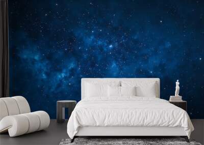 Cosmic sky full of stars space , science nebula milky way blue infinity earth solar  Wall mural