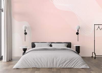 Simple abstract gradient pastel light pink background Wall mural