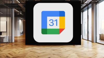 Google Calendar. App Icon Social Media Illustration Wall mural