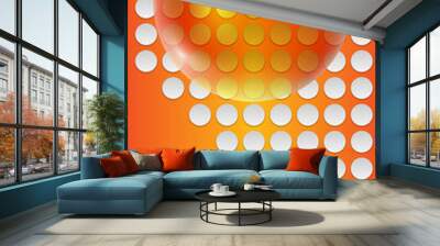 orange abstract background Wall mural