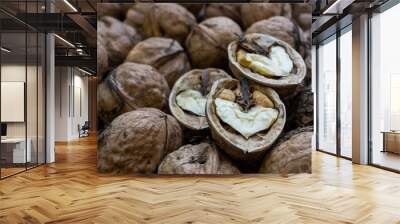 Chopped walnuts Wall mural