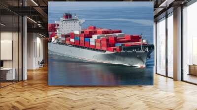 container ship Wall mural