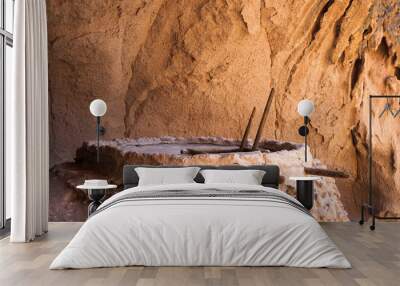 Kiva Within Alcove House at Bandelier National Monument, New Mexico, USA. Wall mural