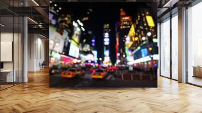 The times square at night Wall mural