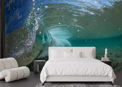 Underwater wave vortex, Sydney Australia Wall mural