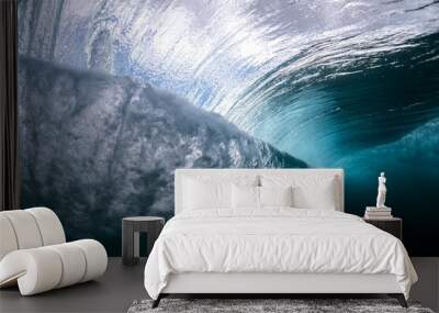 Underwater wave vortex, Sydney Australia Wall mural