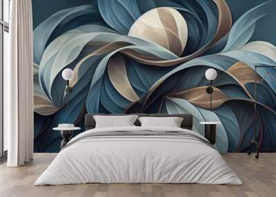 swirl fabric Wall mural