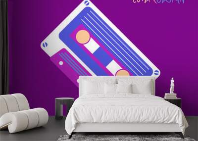 Cover design for brochure,booklet,flyer etc. Retro geometric poster Wall mural