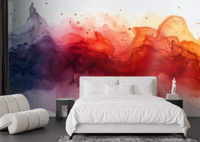 Creative Color Blending, Artistic Paint Effect, Vibrant Palette Combination Wall mural