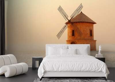 Desert Windmill, Historical Landmark Wall mural