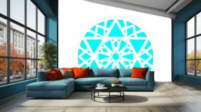 Mandala Flower Christmas Ornament Wall mural