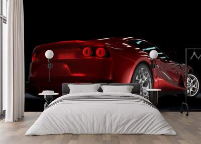 red sports car Wall mural