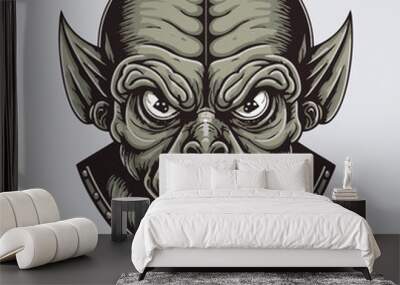 scary halloween monster Wall mural